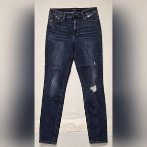 Lucky Brand 6/28 Bridgette Skinny Jeans Stretch Distressed Five Pocket Zipper Fl